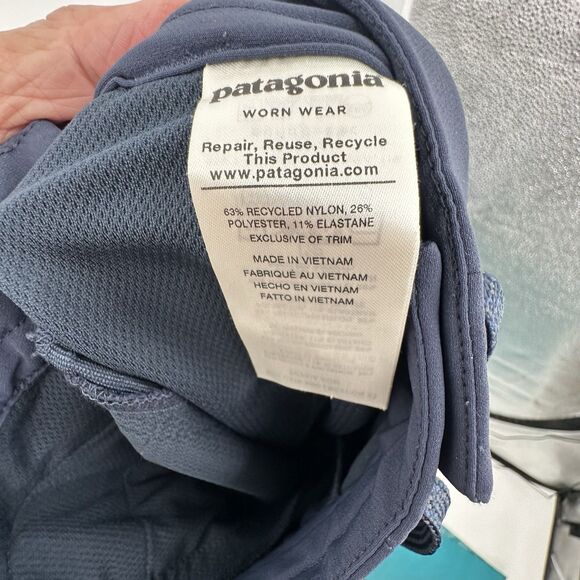 Patagonia Navy Traveler Outdoor Hiking Jogger Style Pants Nylon Stretch Women Xs - Picture 4 of 11